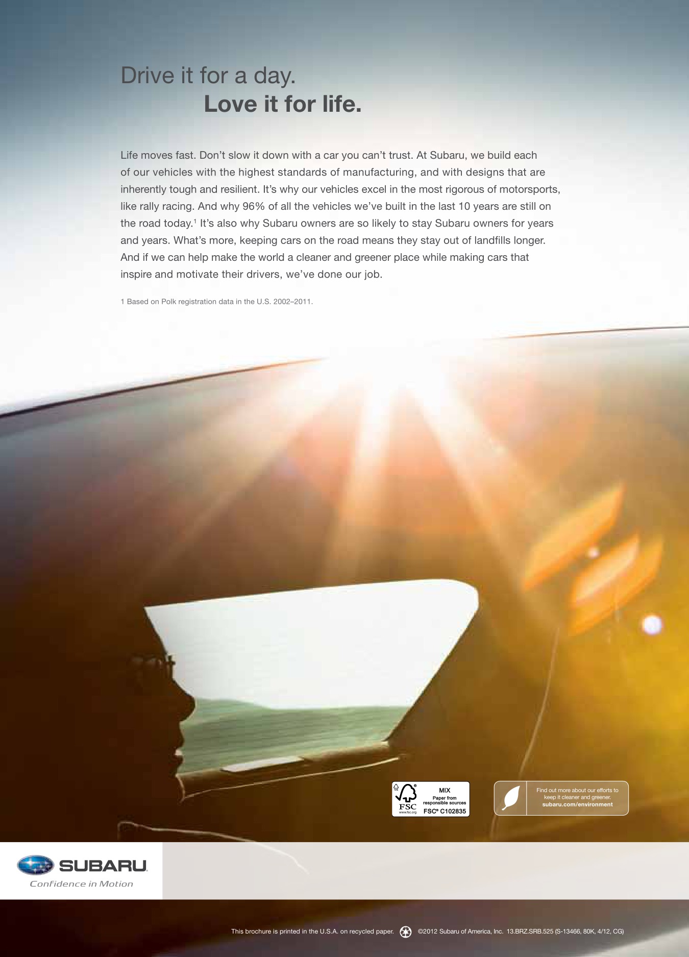 2013 Subaru BRZ Brochure Page 13